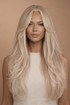 SELENE - Frosted Blonde - Lace Front Wig | Blonde, 24 Inch, T-Part Lace Front, Synthetic Hair | Milk & Honey Wigs