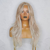 SELENE - Frosted Blonde - Lace Front Wig | Blonde, 24 Inch, T-Part Lace Front, Synthetic Hair | Milk & Honey Wigs