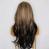 SELENE Inked Lace Front Wig | Brown, 22 Inch, T-Part Lace Front, Synthetic Hair | Milk & Honey Wigs