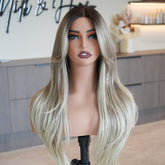 SELENE - Lived-In Blonde - Lace Front Wig | Blonde, 22 Inch, T-Part Lace Front, Synthetic Hair | Milk & Honey Wigs