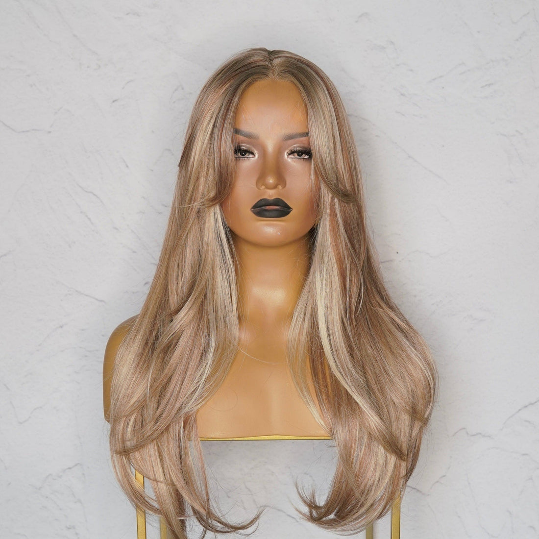 SELENE - Mixed Beach Blonde - Lace Front Wig | Blonde, 22 Inch, T-Part Lace Front, Synthetic Hair | Milk &amp; Honey Wigs