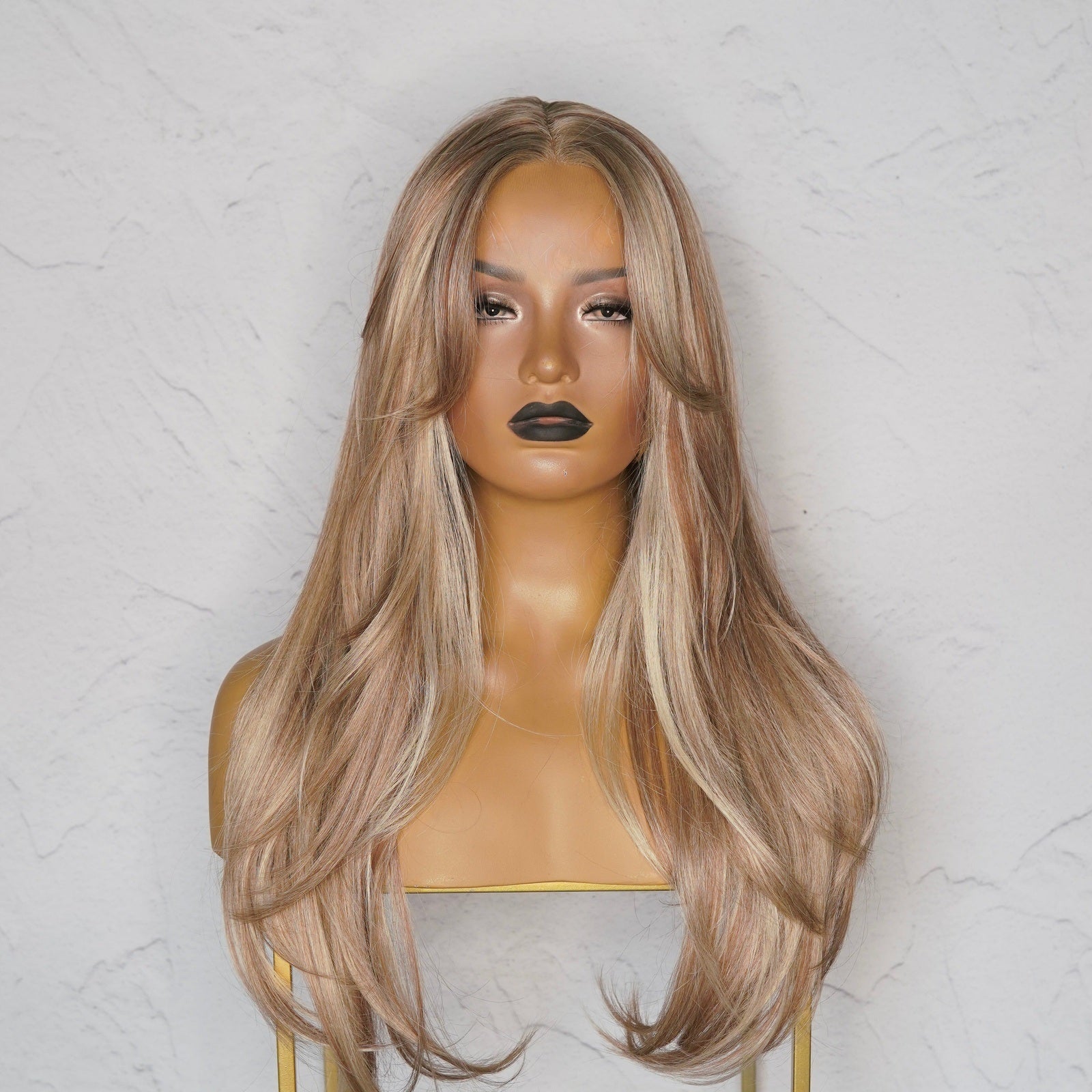 SELENE - Mixed Beach Blonde - Lace Front Wig | Blonde, 22 Inch, T-Part Lace Front, Synthetic Hair | Milk &amp; Honey Wigs