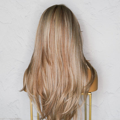 SELENE - Mixed Beach Blonde - Lace Front Wig | Blonde, 22 Inch, T-Part Lace Front, Synthetic Hair | Milk &amp; Honey Wigs