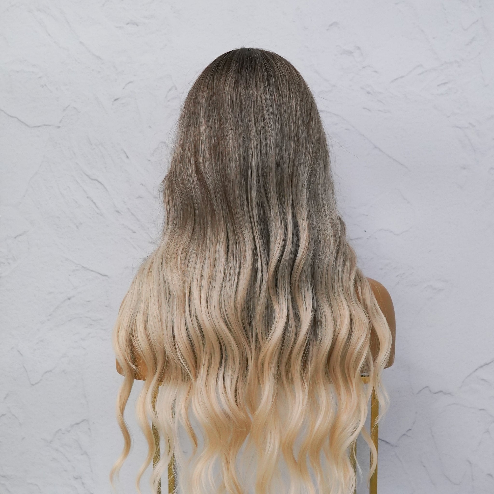 SHAKIRA - Ombre Brown - Fringe Wig | Brown, 24 Inch, Fringe, Synthetic Hair | Milk &amp; Honey Wigs