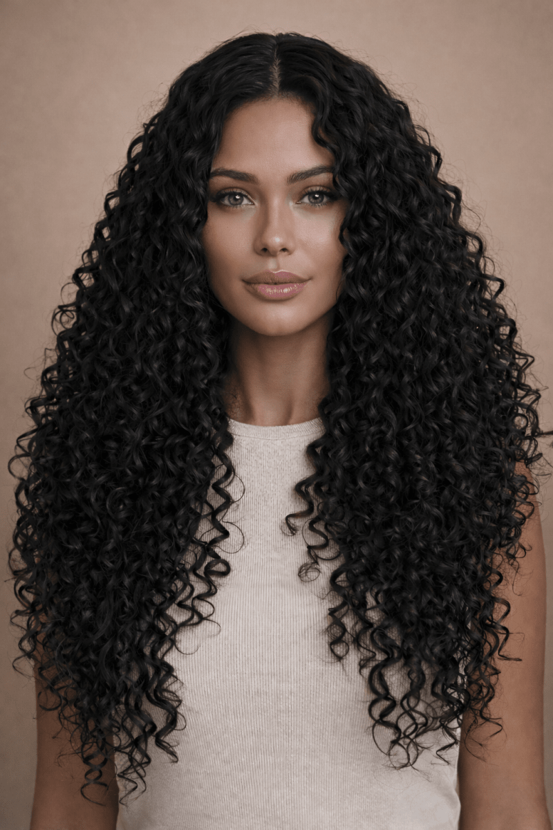SHIRLEY - Natural Black - Lace Front Wig - Milk &amp; Honey Wigs