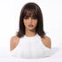 Short Dark Brown Bob Wispy Fringe Wig - MARKETPLACE | Brown, Fringe, Synthetic Hair | Milk & Honey Wigs