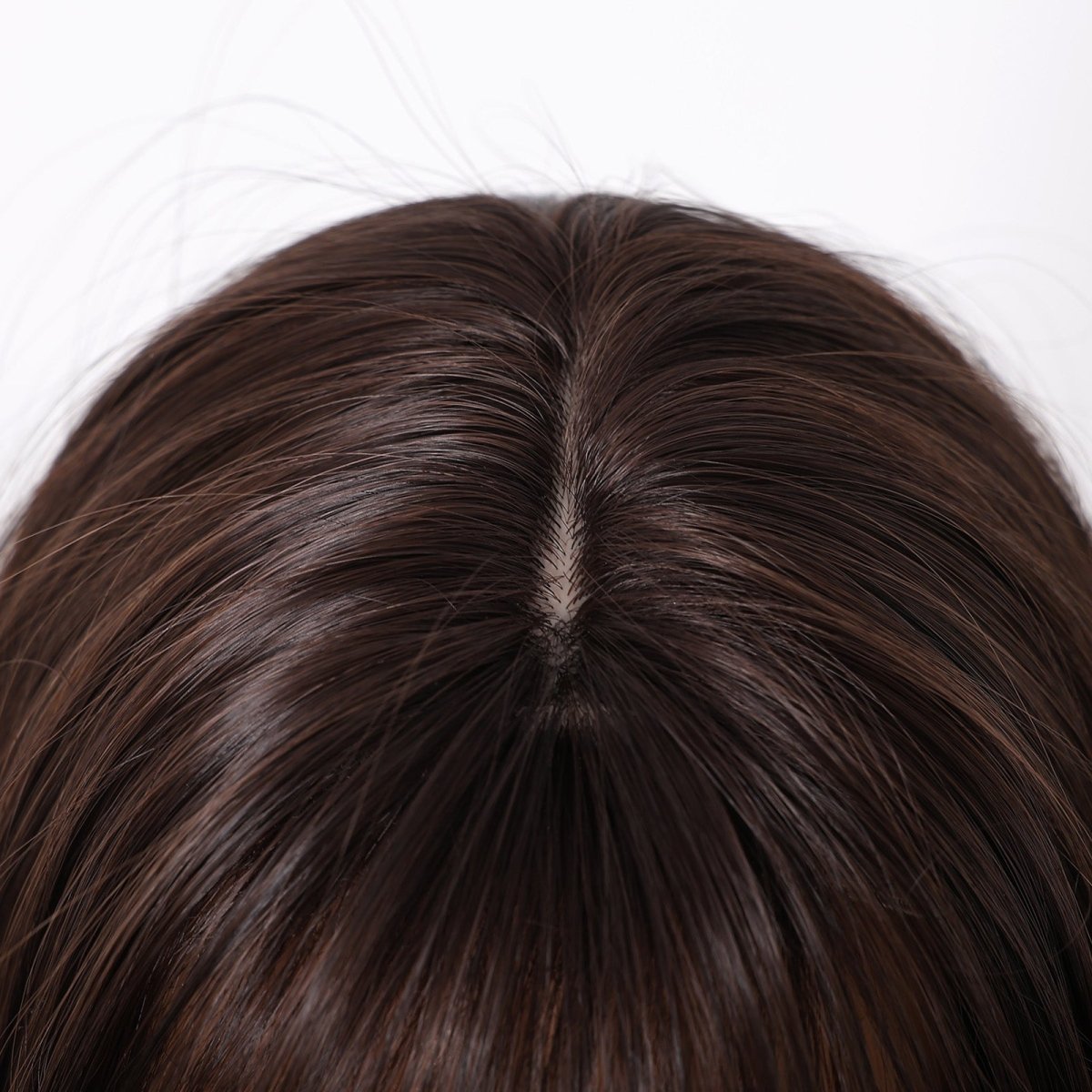 Short Dark Brown Bob Wispy Fringe Wig - MARKETPLACE | Brown, Fringe, Synthetic Hair | Milk &amp; Honey Wigs
