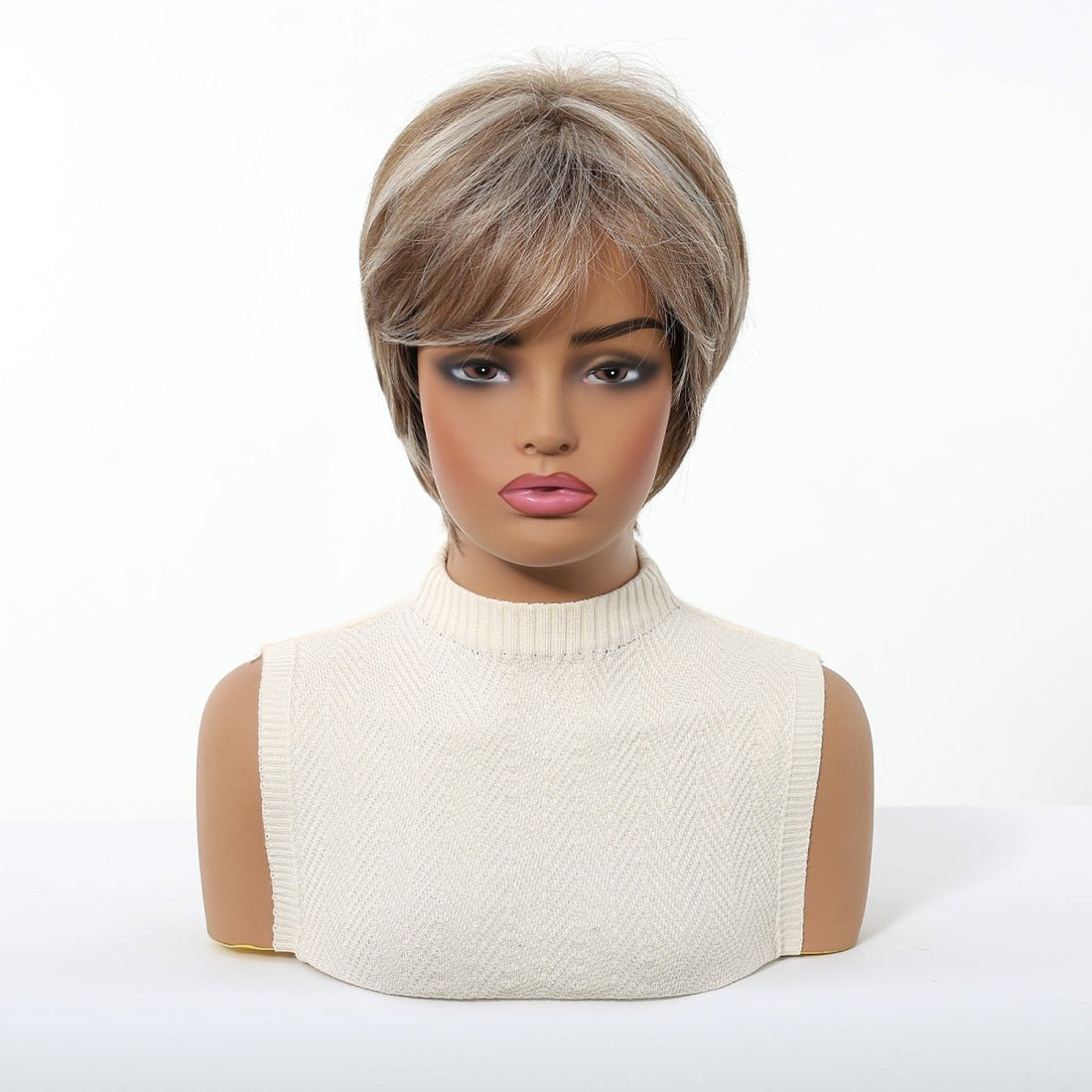 Short Layered Pixie Cut Wig - MARKETPLACE | Brown, Fringe, Synthetic Hair | Milk &amp; Honey Wigs