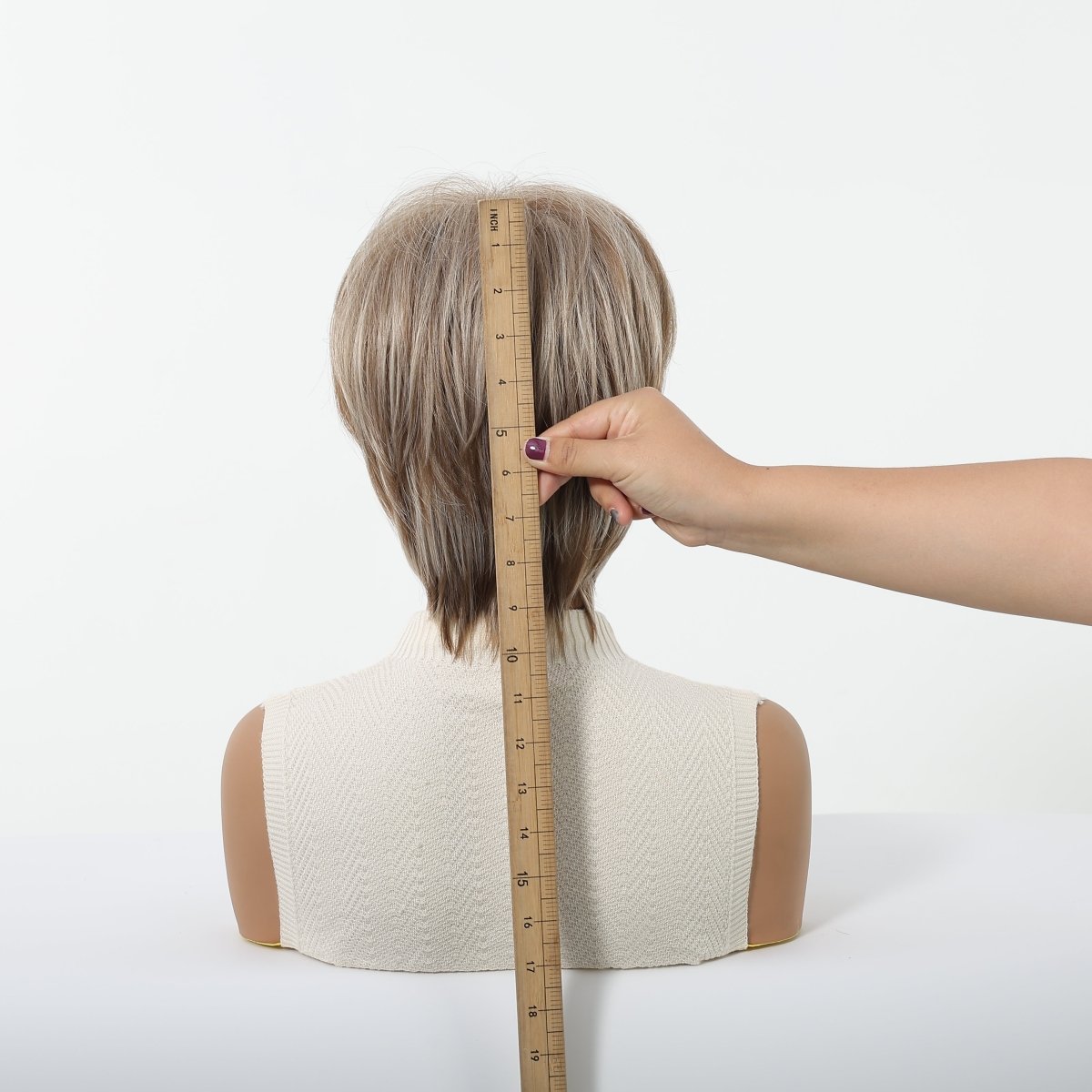 Short Layered Pixie Cut Wig - MARKETPLACE | Brown, Fringe, Synthetic Hair | Milk &amp; Honey Wigs