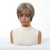 Short Layered Pixie Cut Wig - MARKETPLACE | Brown, Fringe, Synthetic Hair | Milk & Honey Wigs
