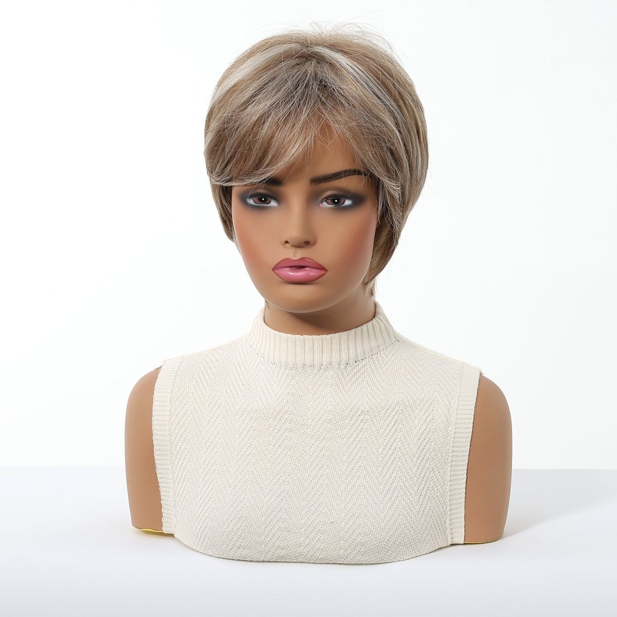 Short Layered Pixie Cut Wig - MARKETPLACE | Brown, Fringe, Synthetic Hair | Milk &amp; Honey Wigs