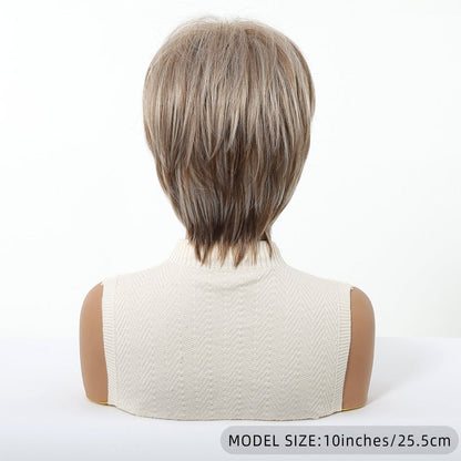 Short layered synthetic pixie cut lace front wig | Milk &amp; Honey Wigs