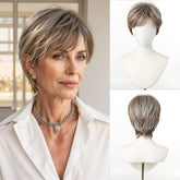 Short Layered Pixie Cut Wig - MARKETPLACE | Brown, Fringe, Synthetic Hair | Milk & Honey Wigs