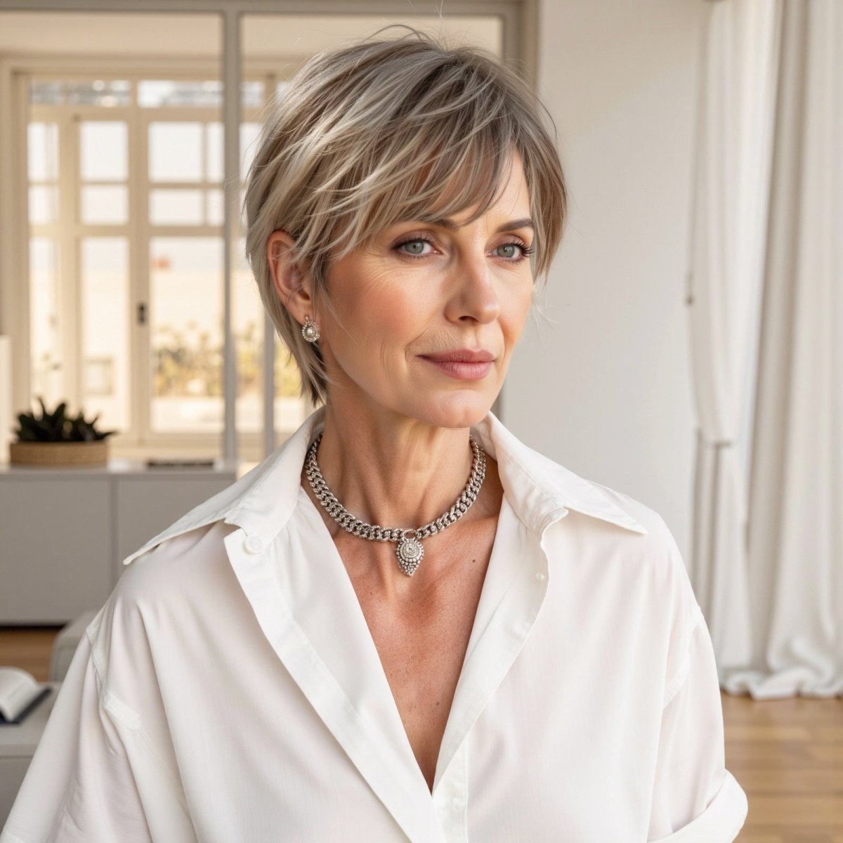 Short Layered Pixie Cut Wig - MARKETPLACE | Brown, Fringe, Synthetic Hair | Milk &amp; Honey Wigs