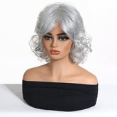 Silver Curl Fringe Wig - MARKETPLACE | Grey, Fringe, Synthetic Hair | Milk & Honey Wigs