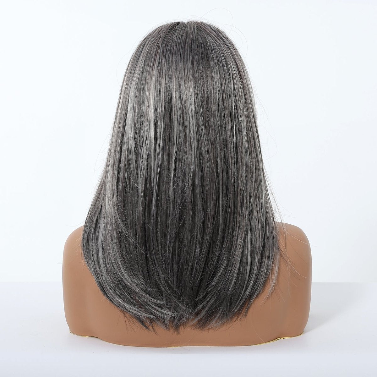 Silver Grey Layered Wig - MARKETPLACE | Grey, Fringe, Synthetic Hair | Milk &amp; Honey Wigs