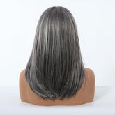 Silver Grey Layered Wig - MARKETPLACE | Grey, Fringe, Synthetic Hair | Milk & Honey Wigs