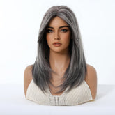 Silver Grey Layered Wig - MARKETPLACE | Grey, Fringe, Synthetic Hair | Milk & Honey Wigs
