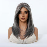 Silver Grey Layered Wig - MARKETPLACE | Grey, Fringe, Synthetic Hair | Milk & Honey Wigs