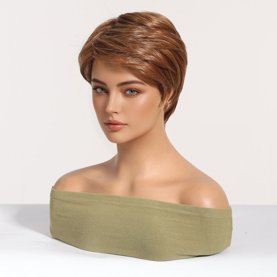 Sleek Chestnut Brown Pixie Cut Wig - MARKETPLACE | Brown, Fringe, Synthetic Hair | Milk &amp; Honey Wigs