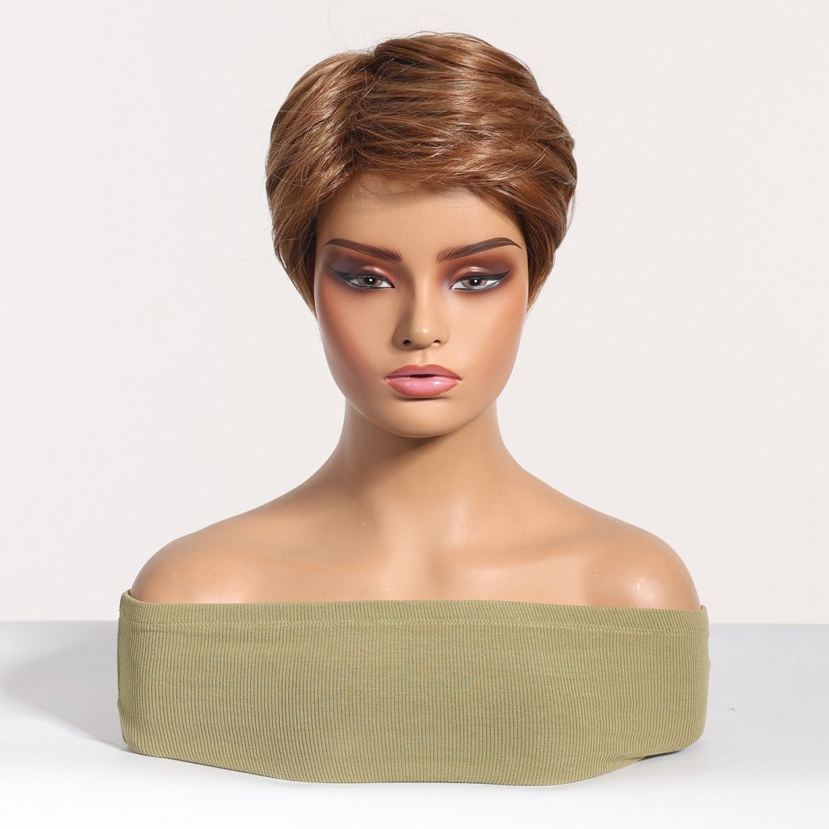 Sleek Chestnut Brown Pixie Cut Wig - MARKETPLACE | Brown, Fringe, Synthetic Hair | Milk &amp; Honey Wigs