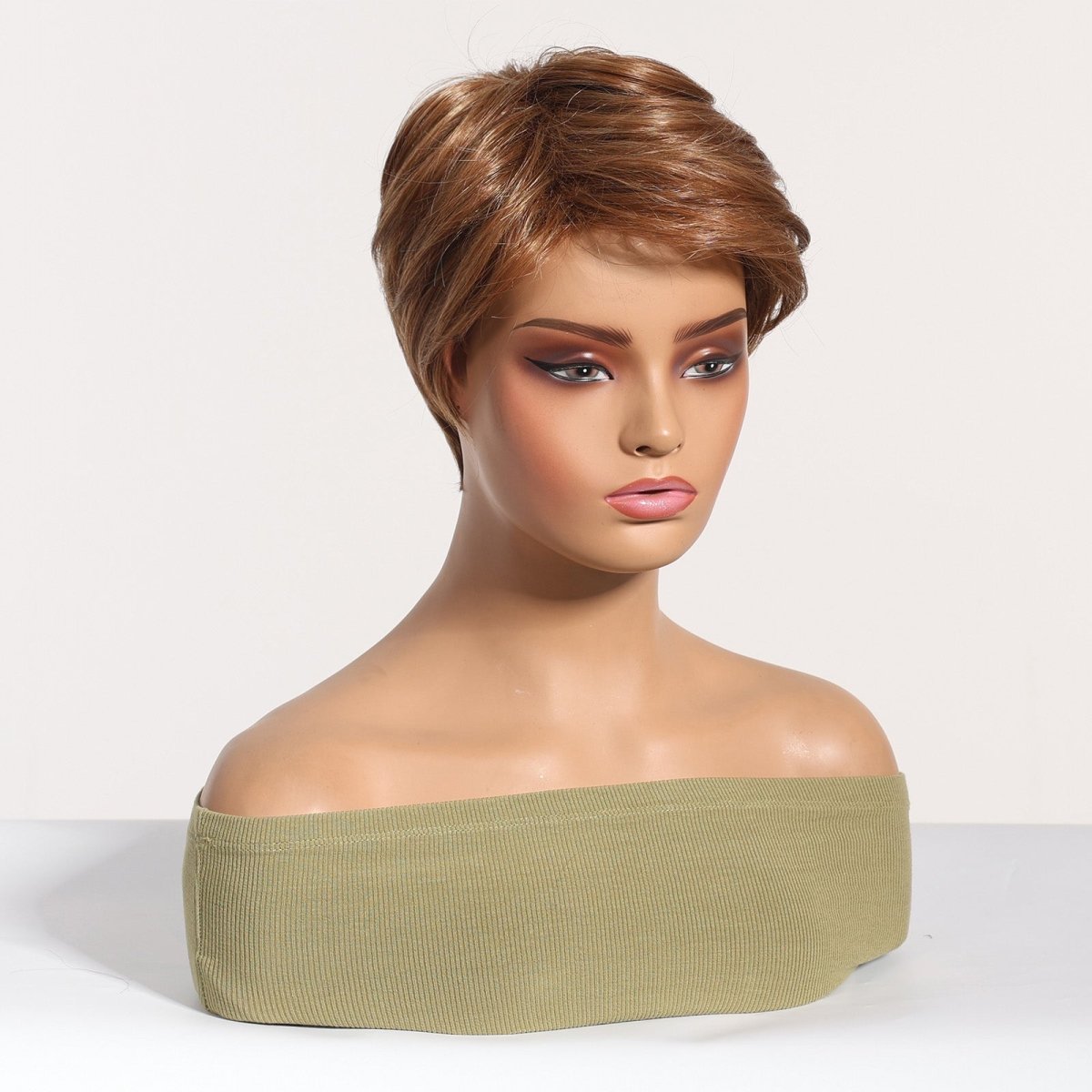 Sleek Chestnut Brown Pixie Cut Wig - MARKETPLACE | Brown, Fringe, Synthetic Hair | Milk &amp; Honey Wigs
