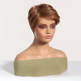 Sleek Chestnut Brown Pixie Cut Wig - MARKETPLACE | Brown, Fringe, Synthetic Hair | Milk & Honey Wigs