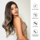 Soft Brown with Ash Blonde Highlights Wig - MARKETPLACE | Brown, Fringe, Synthetic Hair | Milk & Honey Wigs