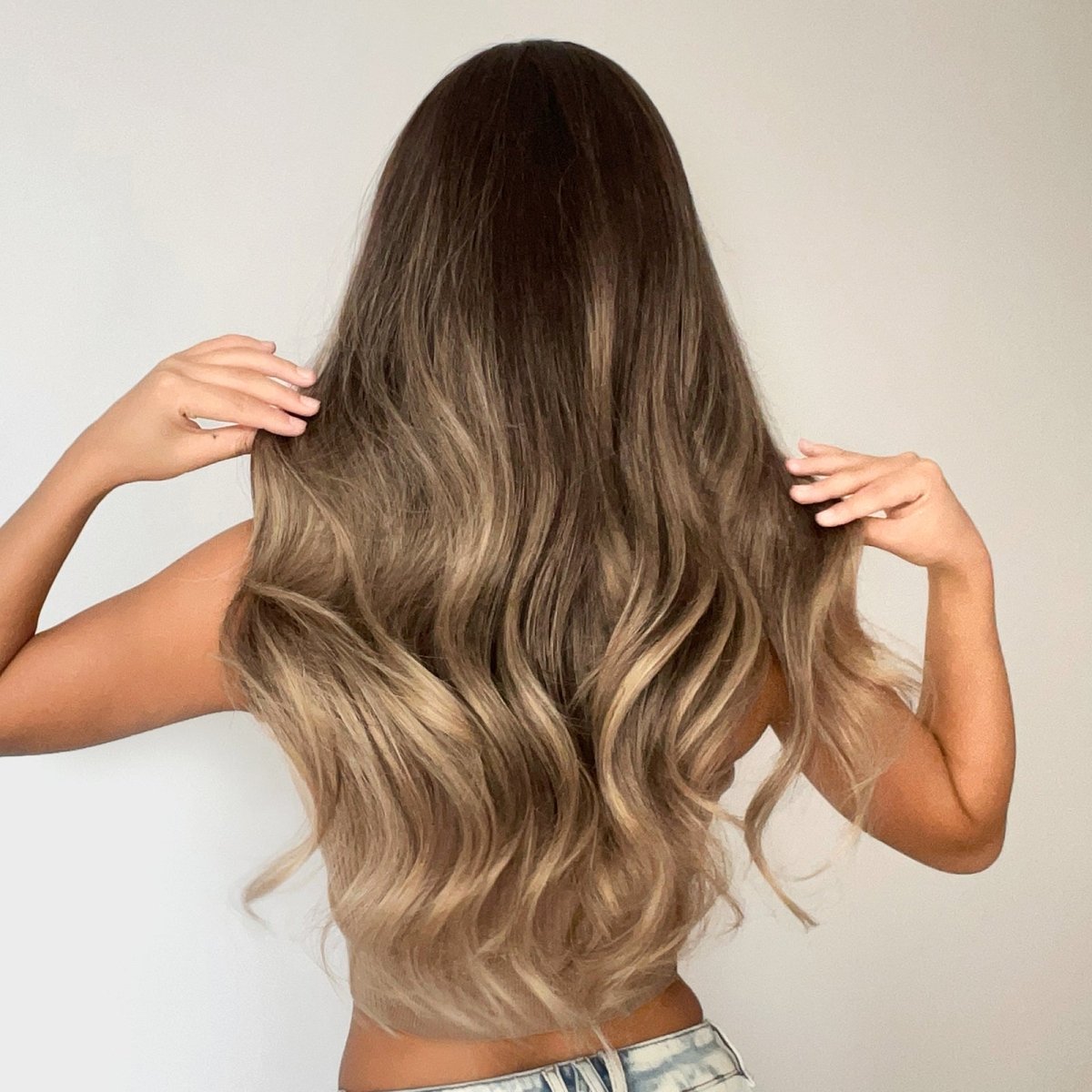 Soft Brown with Ash Blonde Highlights Wig - MARKETPLACE | Brown, Fringe, Synthetic Hair | Milk &amp; Honey Wigs