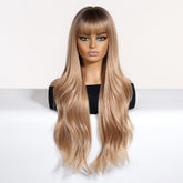 Soft Wavy Honey Brown  Wig - MARKETPLACE | Brown, Fringe, Synthetic Hair | Milk & Honey Wigs