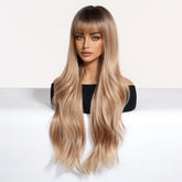 Soft Wavy Honey Brown  Wig - MARKETPLACE | Brown, Fringe, Synthetic Hair | Milk & Honey Wigs