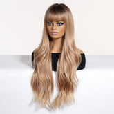Soft Wavy Honey Brown  Wig - MARKETPLACE | Brown, Fringe, Synthetic Hair | Milk & Honey Wigs