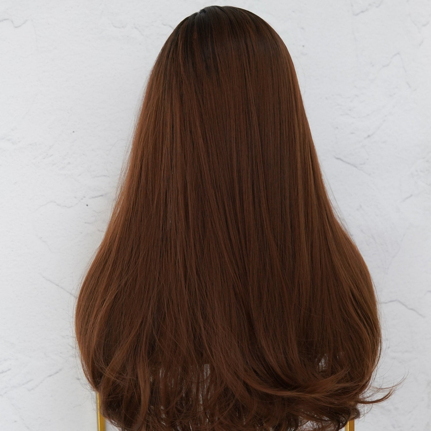STACEY - Brown Ombre - Fringe Wig | Brown, 22 Inch, Fringe, Synthetic Hair | Milk &amp; Honey Wigs