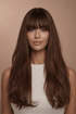 STACEY - Brown Ombre - Fringe Wig | Brown, 22 Inch, Fringe, Synthetic Hair | Milk & Honey Wigs
