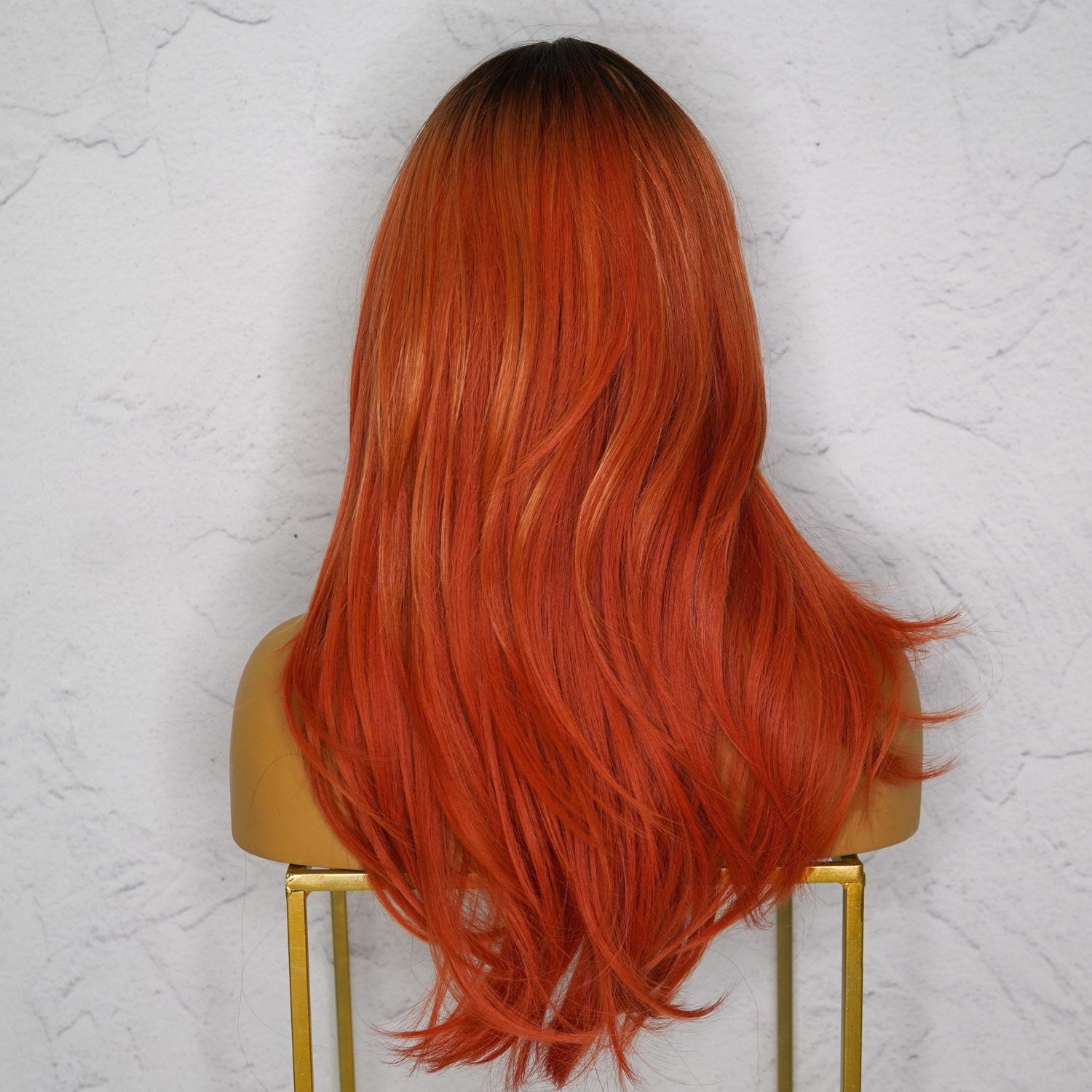 STELLA - Flame - Fringe Wig | Red, 22 Inch, Fringe, Synthetic Hair | Milk &amp; Honey Wigs