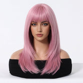Straight Pastel Pink Wig - MARKETPLACE | Pink, Fringe, Synthetic Hair | Milk & Honey Wigs