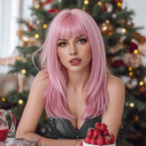 Straight Pastel Pink Wig - MARKETPLACE | Pink, Fringe, Synthetic Hair | Milk & Honey Wigs