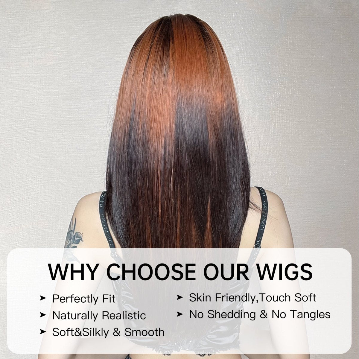 Straight Two-Tone Wig  - MARKETPLACE | Black, Fringe, Synthetic Hair | Milk &amp; Honey Wigs