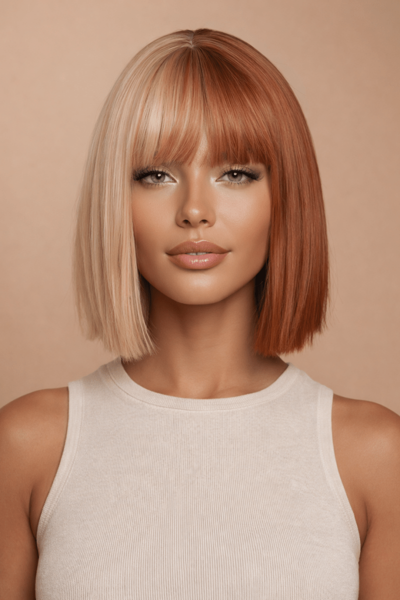 SUMMER - Copper - Fringe Wig - Milk &amp; Honey Wigs