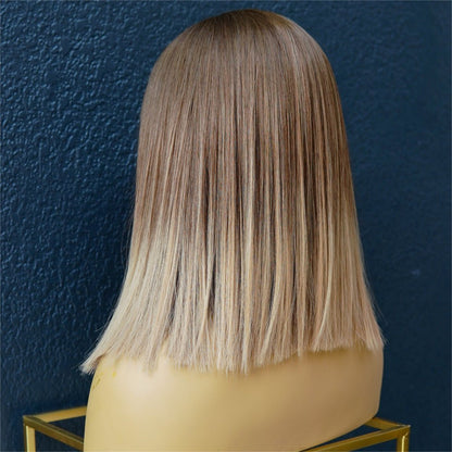 TALLULAH brown ombre synthetic straight fringe wig | Milk &amp; Honey Wigs