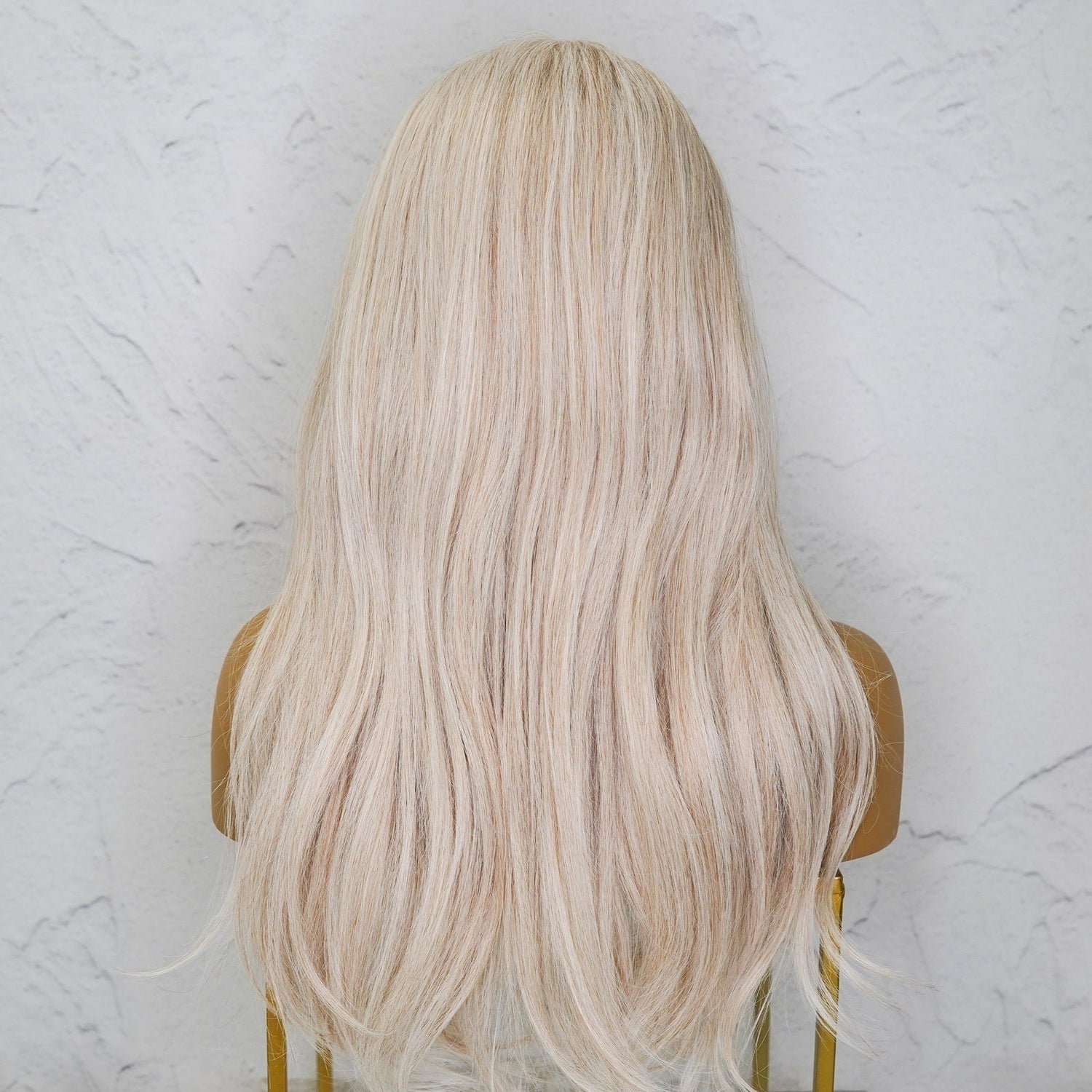 TARA - White Blonde - Lace Front Wig | White, 24 Inch, T-Part Lace Front, Synthetic Hair | Milk &amp; Honey Wigs