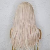 TARA - White Blonde - Lace Front Wig | White, 24 Inch, T-Part Lace Front, Synthetic Hair | Milk & Honey Wigs