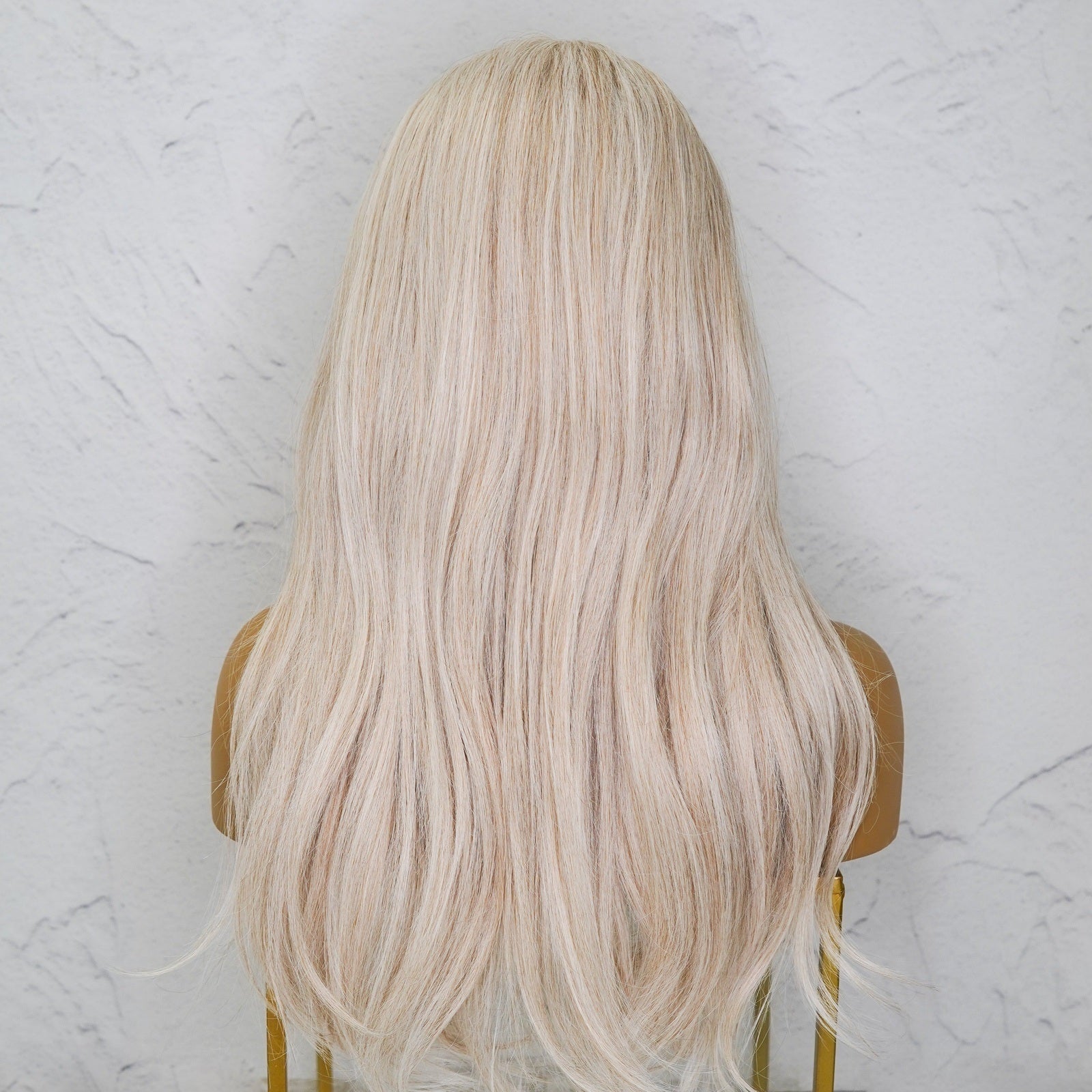 TARA - White Blonde - Lace Front Wig | White, 24 Inch, T-Part Lace Front, Synthetic Hair | Milk &amp; Honey Wigs
