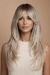 TASH - Ombre Blonde - Fringe Wig - Milk & Honey Wigs