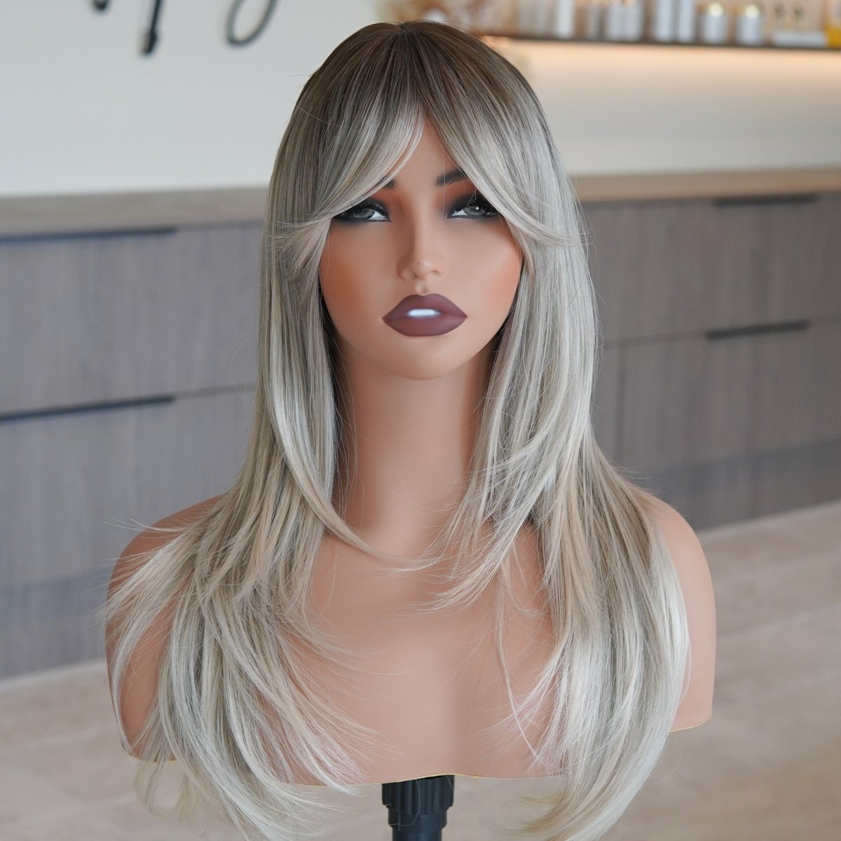 TASH - Ombre Blonde - Fringe Wig - Milk &amp; Honey Wigs