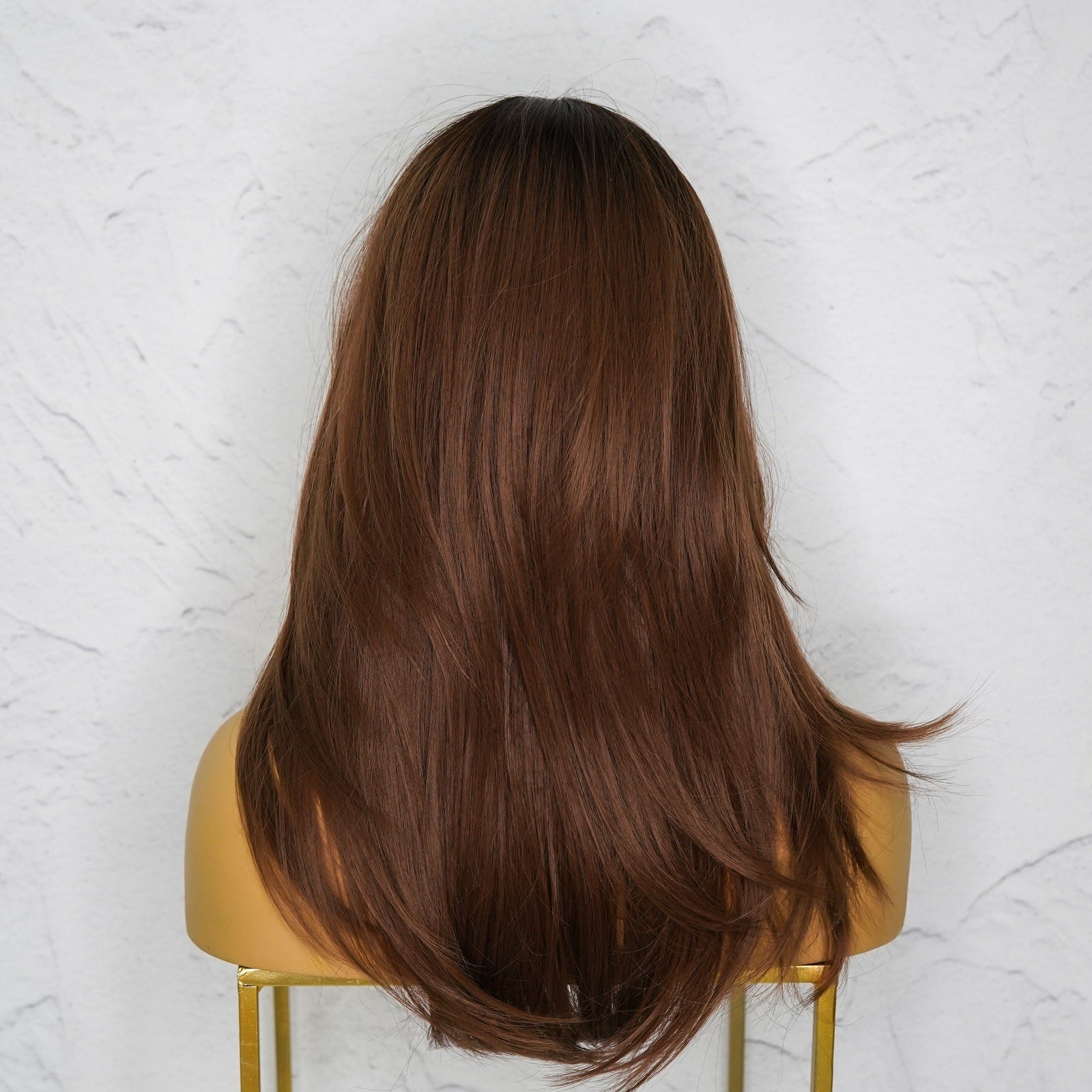 TESSA Brown 18" Fringe Wig - Milk &amp; Honey Wigs