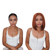 TILLY - Auburn - Lace Front Wig | Ginger, Synthetic Hair | Milk & Honey Wigs