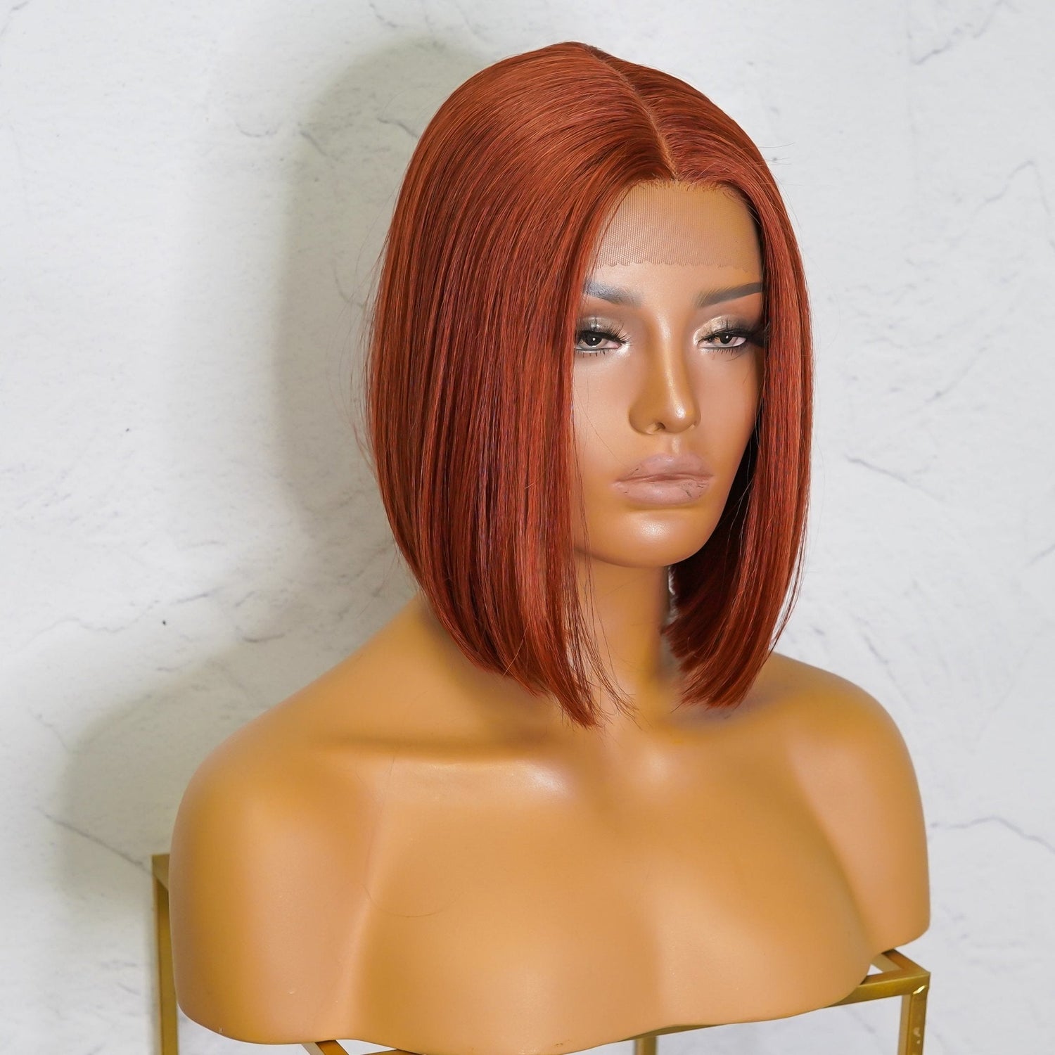 TILLY - Auburn - Lace Front Wig | Ginger, Synthetic Hair | Milk &amp; Honey Wigs
