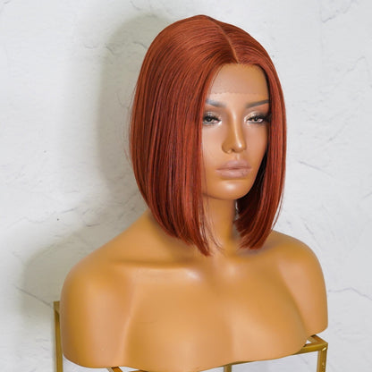 TILLY - Auburn - Lace Front Wig | Ginger, Synthetic Hair | Milk &amp; Honey Wigs