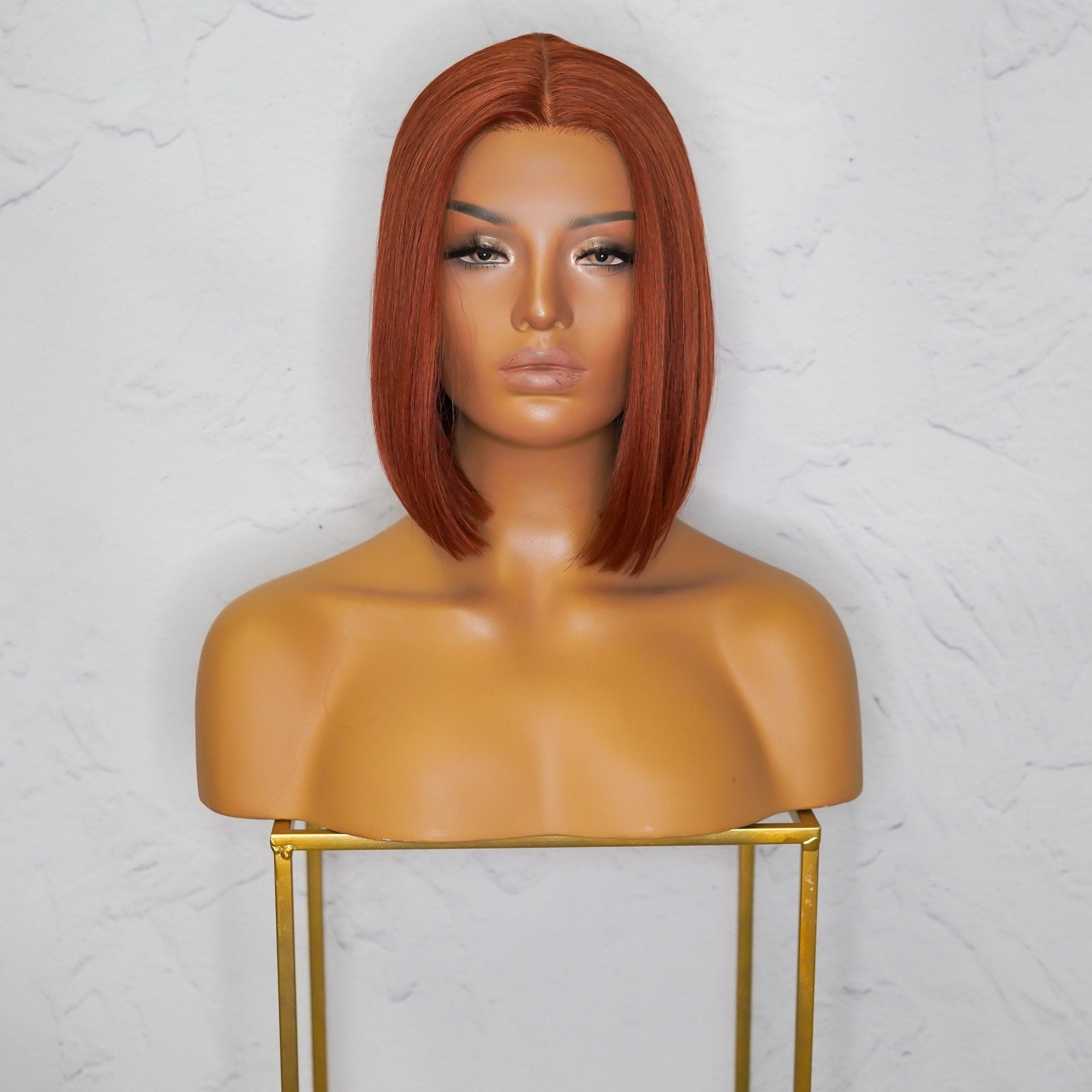 TILLY - Auburn - Lace Front Wig | Ginger, Synthetic Hair | Milk &amp; Honey Wigs